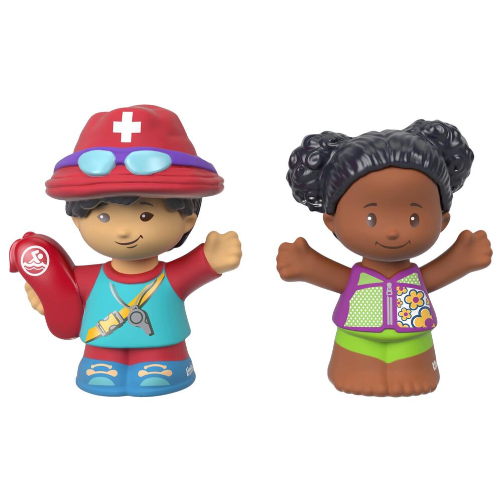 Little People Little People Lifeguard Steven and Tessa Figure in Green, Blue and Red, , large