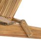 Hearth and Haven Outdoor Folding Adirondack Chair with Slatted Back and Wide Armrests in Teak, , large