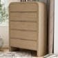Furniture of America Hayes 5-Drawer Chest in Natural, , large