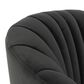 Classic Home Arline Swivel Accent Chair in Gray, , large