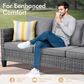 HOMLUX 6-Piece Patio Conversation Set in Dark Gray, , large