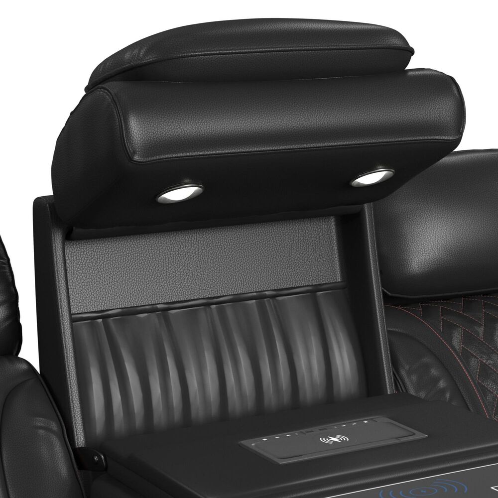 Mayberry Hill Prime Time Power Reclining Sofa in Jett Black, , large