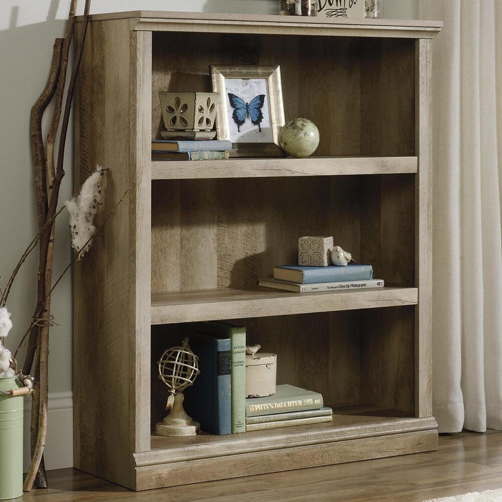 Sauder Select 3Shelf Bookcase in Lintel Oak NFM