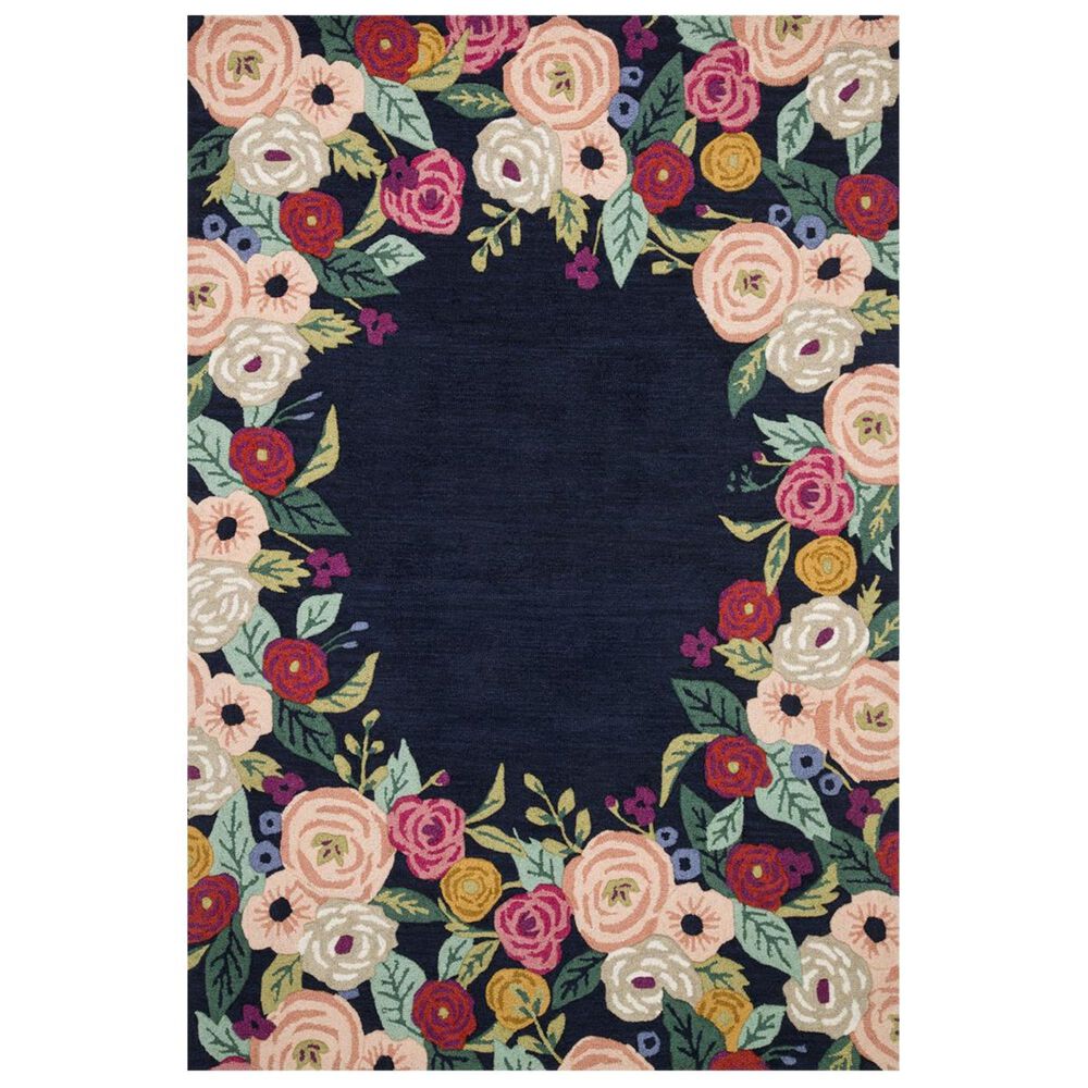 Rifle Paper Co. Les Fleurs LES-02 2"3" x 3"9" Indigo Runner, , large