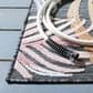 Safavieh Cabana CBN445H 5"1" x 7"6" Black and Rust Indoor/Outdoor Area Performance Rug, , large