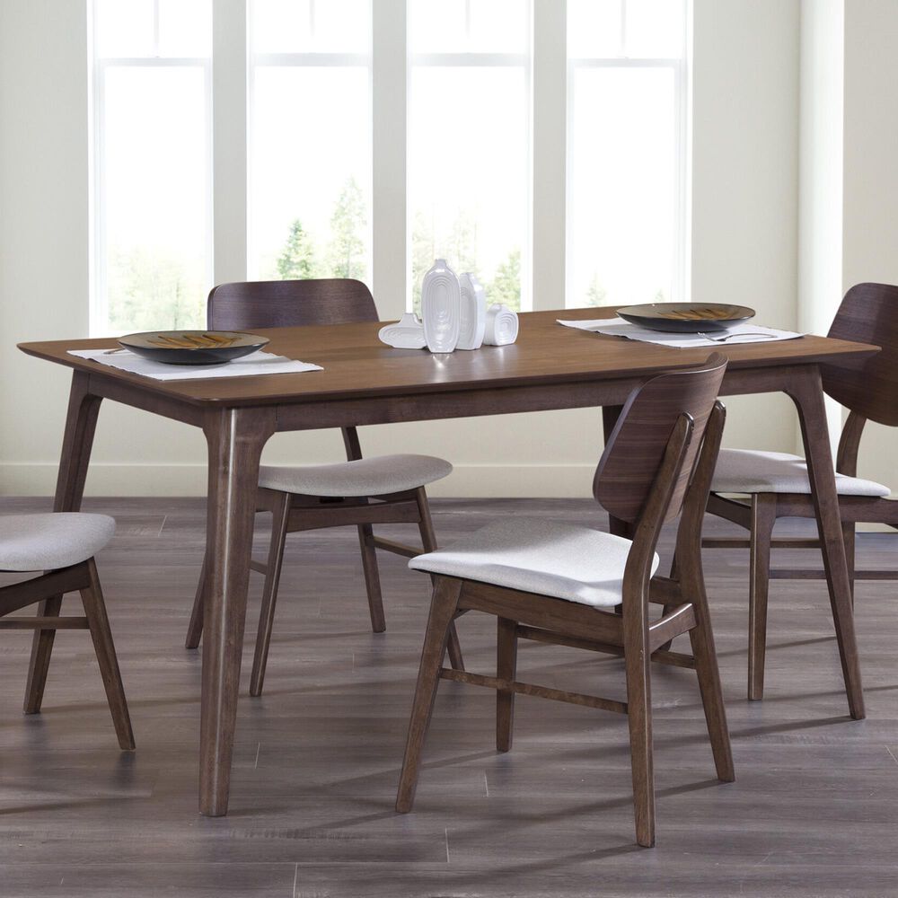 New Heritage Design Oscar Dining Table in Natural Walnut Table Only