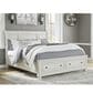 Ashley Robbinsdale King Sleigh Storage Bed in Antique White, , large