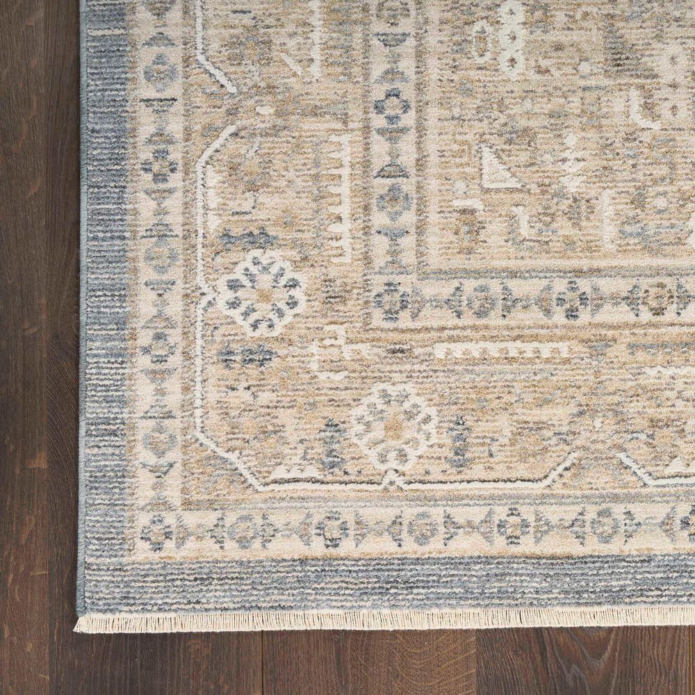 Nourison Retreat Ivory and Blue 7'10" x 10' Area Rug, , large