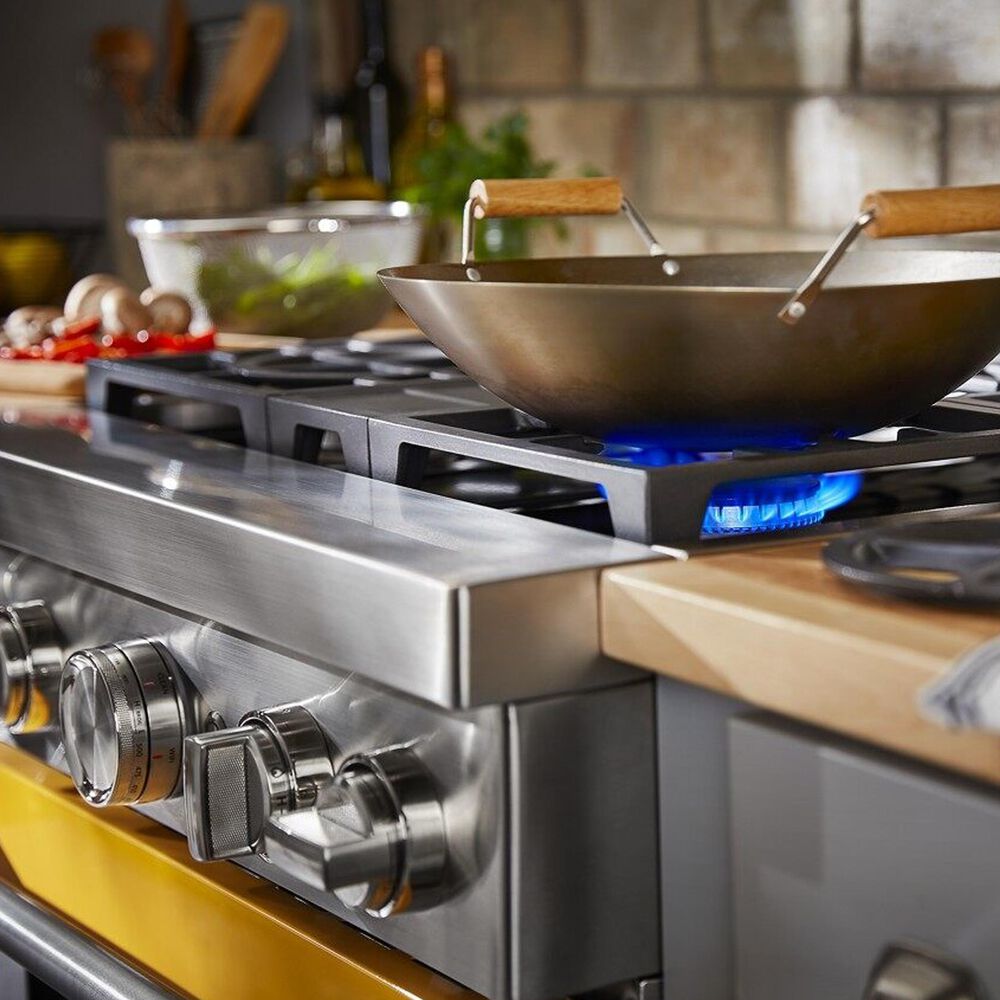 KitchenAid 4.1 Cu. Ft. Freestanding Dual Fuel Range with True Convection in Yellow Pepper, , large