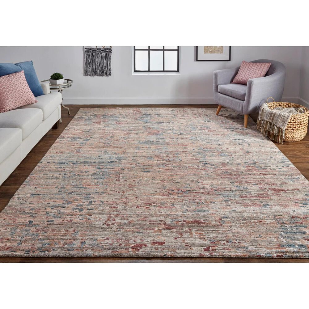 Feizy Conroe 7&#39;9&quot; x 9&#39;9&quot; Red and Multicolor Area Rug, , large