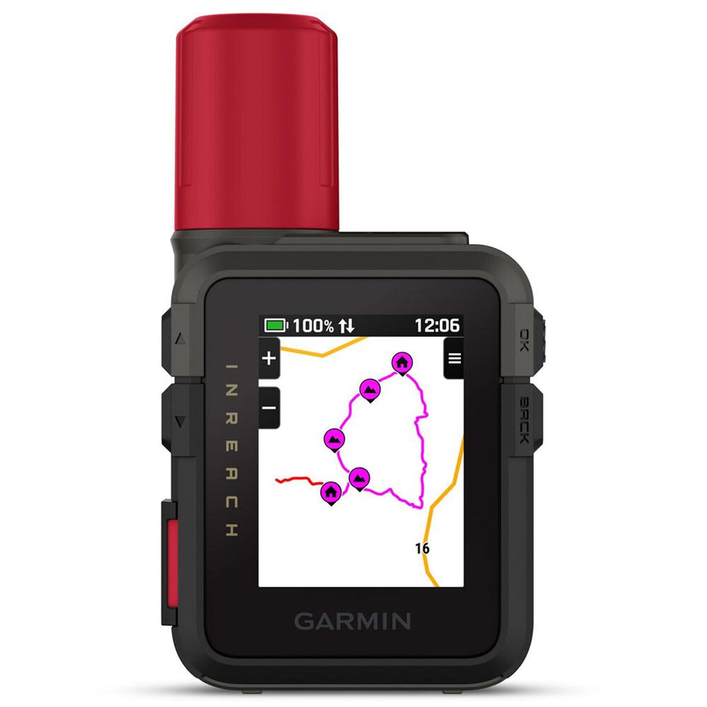 Garmin inReach Mini 3 Plus Satellite Communicator with Photo and Voice Messaging in Black and Red, , large