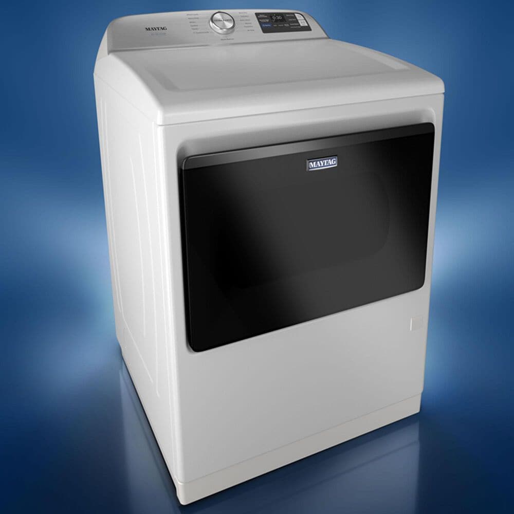 Maytag 7.4 Cu. Ft. Smart Front Load Dryer with Pet Pro Option in White, , large