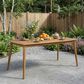 Hearth and Haven Outdoor Rectangular Dining Table in Teak - Table Only, , large