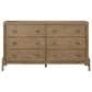 Sterling Timber Elure 5 Piece Queen Upholstered and Strap Panel Bedroom Set in Latte, , large