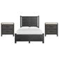 Nicolette Home Plum Creek Queen Panel Bed with Two Nightstands in Ravenwood Black, , large