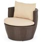 Hearth and Haven Kono 3-Piece Outdoor Chat Set with Dark Brown Glass-Top Hourglass Side Table in Ivory, , large