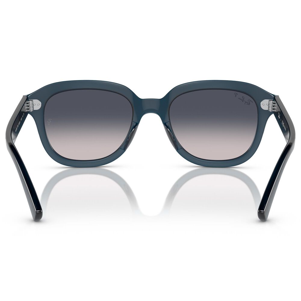 Ray-Ban Erik Sunglasses with Blue Lenses in Polished  Opal Dark Blue, , large