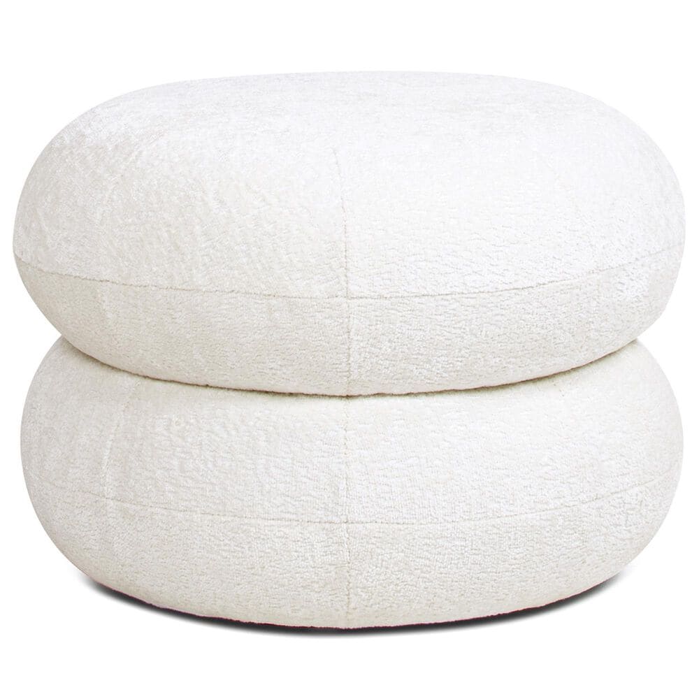 Jennifer Taylor Home Nest Pouf in Almond White, , large