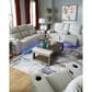 Ashley Forest Lake Power Reclining Loveseat with Console and Adjustable Headrest in Alloy Velvet, , large