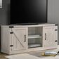 HOMLUX 58" TV Stand with Barn Cabinets and Open Shelves in Dusty Gray, , large