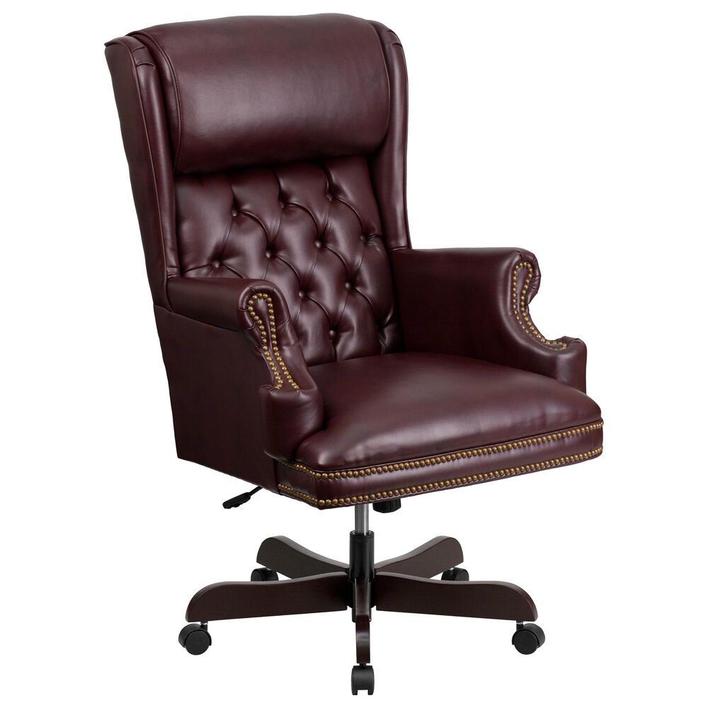Flash Furniture Executive Swivel Chair in Burgundy, , large