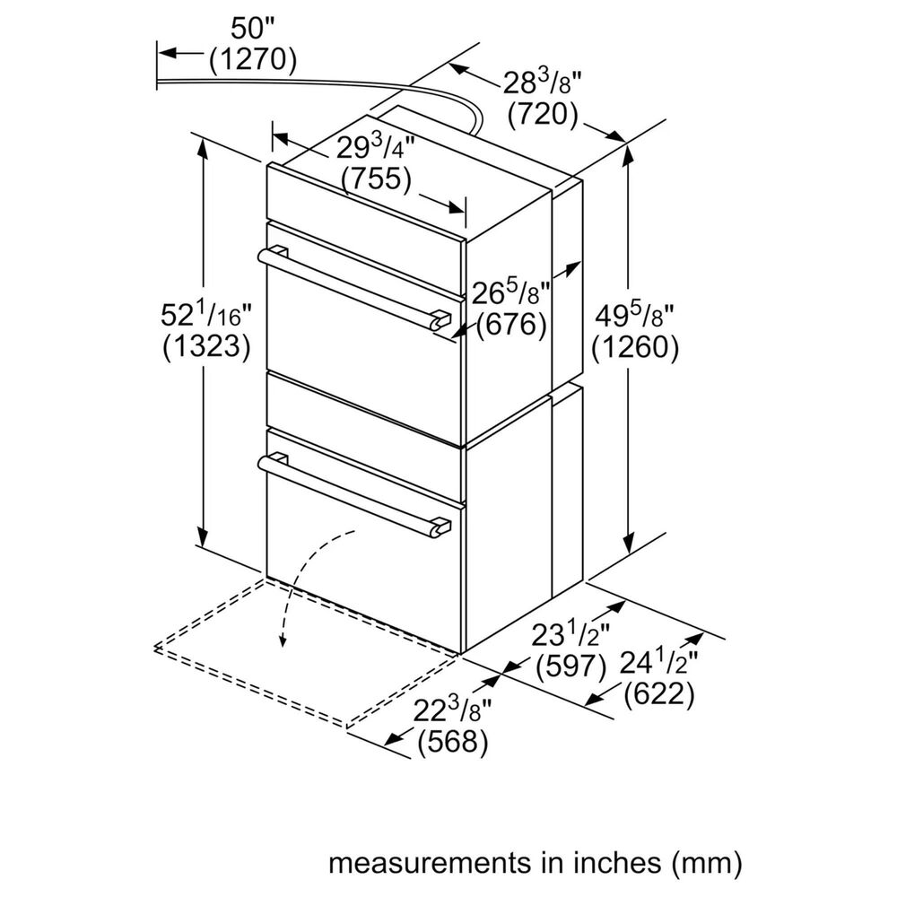 Bosch 30" Double Electric Wall Oven in Black Stainless Steel Shop NFM