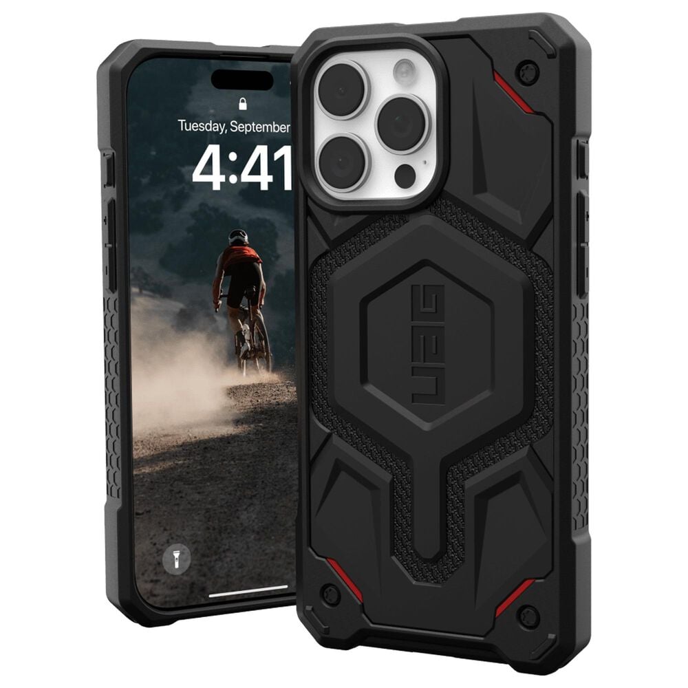 UAG Monarch Pro Series Case for Apple iPhone 16 Pro Max in Carbon Fiber Red Accent, , large