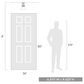 Golden Lighting Hines 1-Light Semi-Flush in with Clear Glass Matte Black, , large