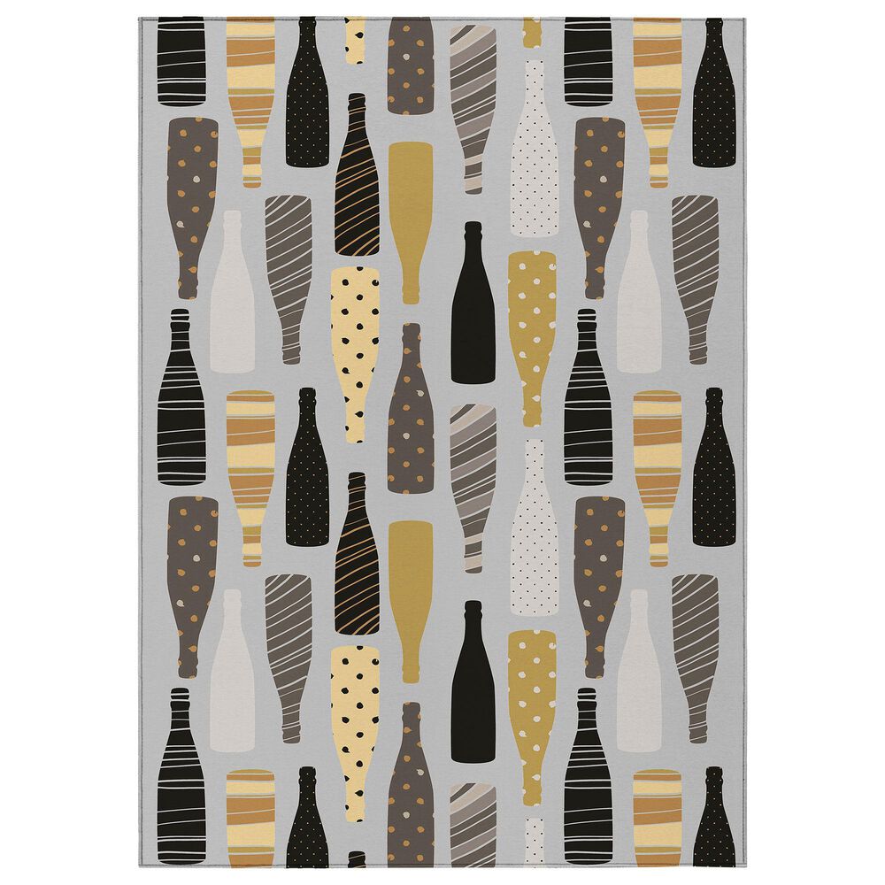 Dalyn Rug Company Kendall KE12 3" x 5" Silver Area Rug, , large