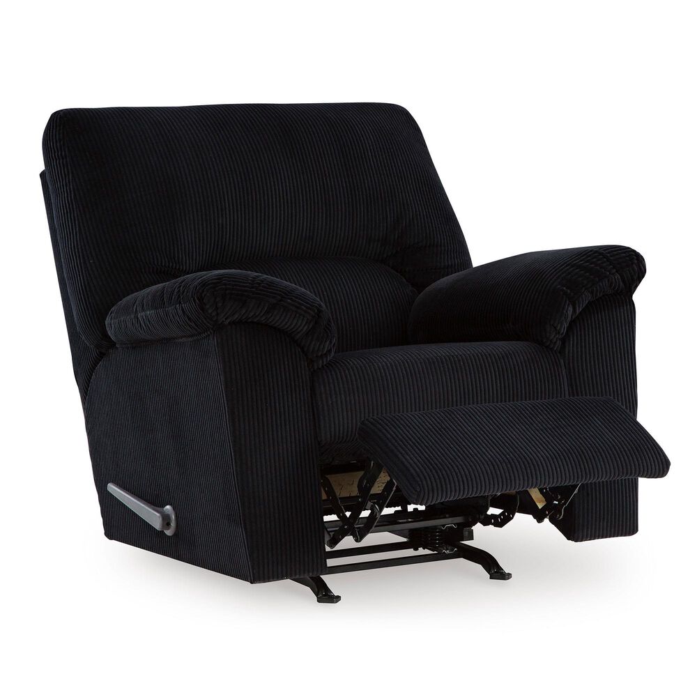 Ashley SimpleJoy Rocker Recliner in Onyx, , large