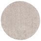 Safavieh Venus Shag 2"7" Round Taupe Area Rug, , large