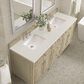 James Martin Vanities Lorelai 72" Double Vanity in Whitewashed Oak with 3 cm Lime Delight Quartz Top, , large
