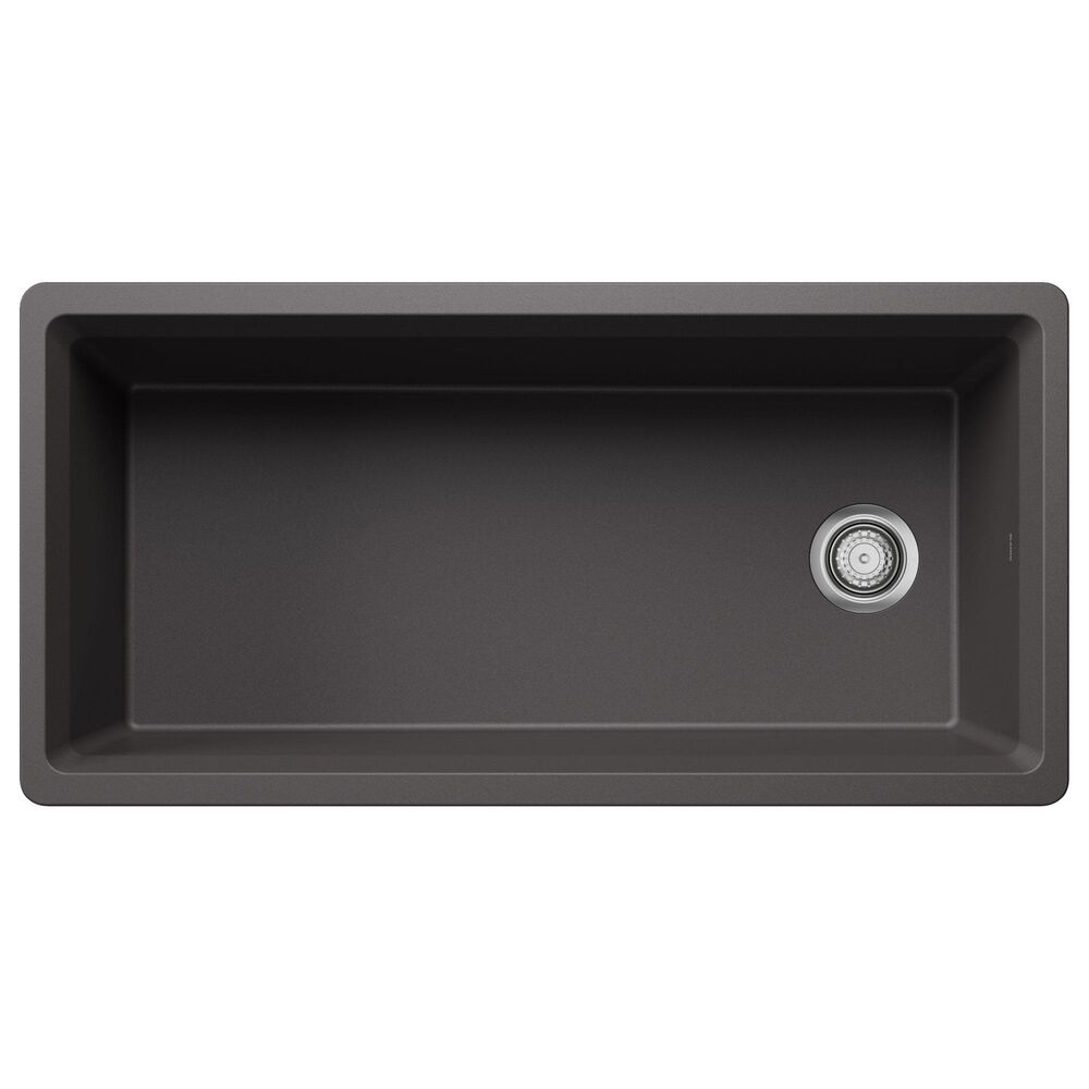 Blanco Inteos 39&quot; Undermount Single Bowl Kitchen Sink in Cinder, , large
