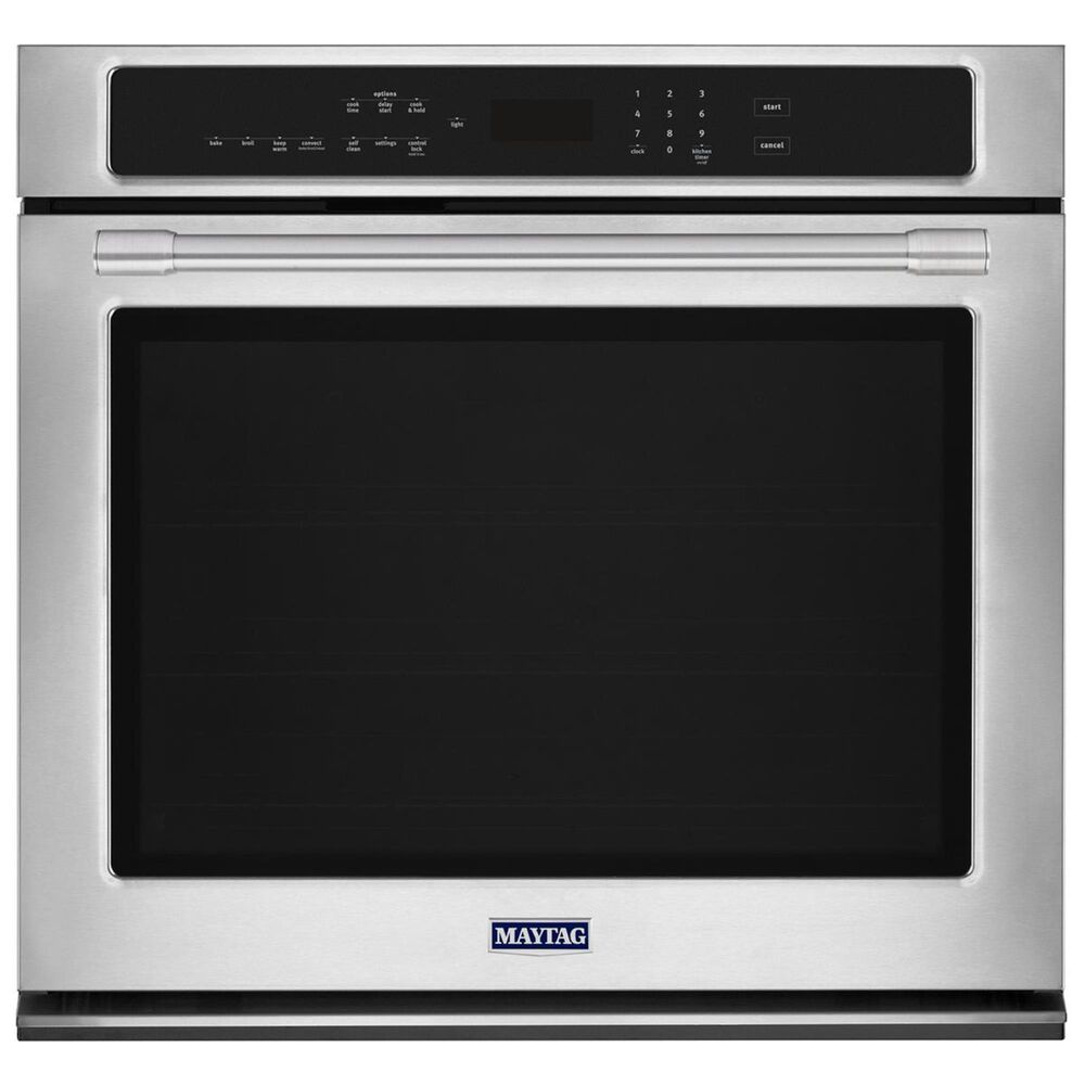 Maytag 30" Single Electric Wall Oven with Convection in Stainless Steel, , large