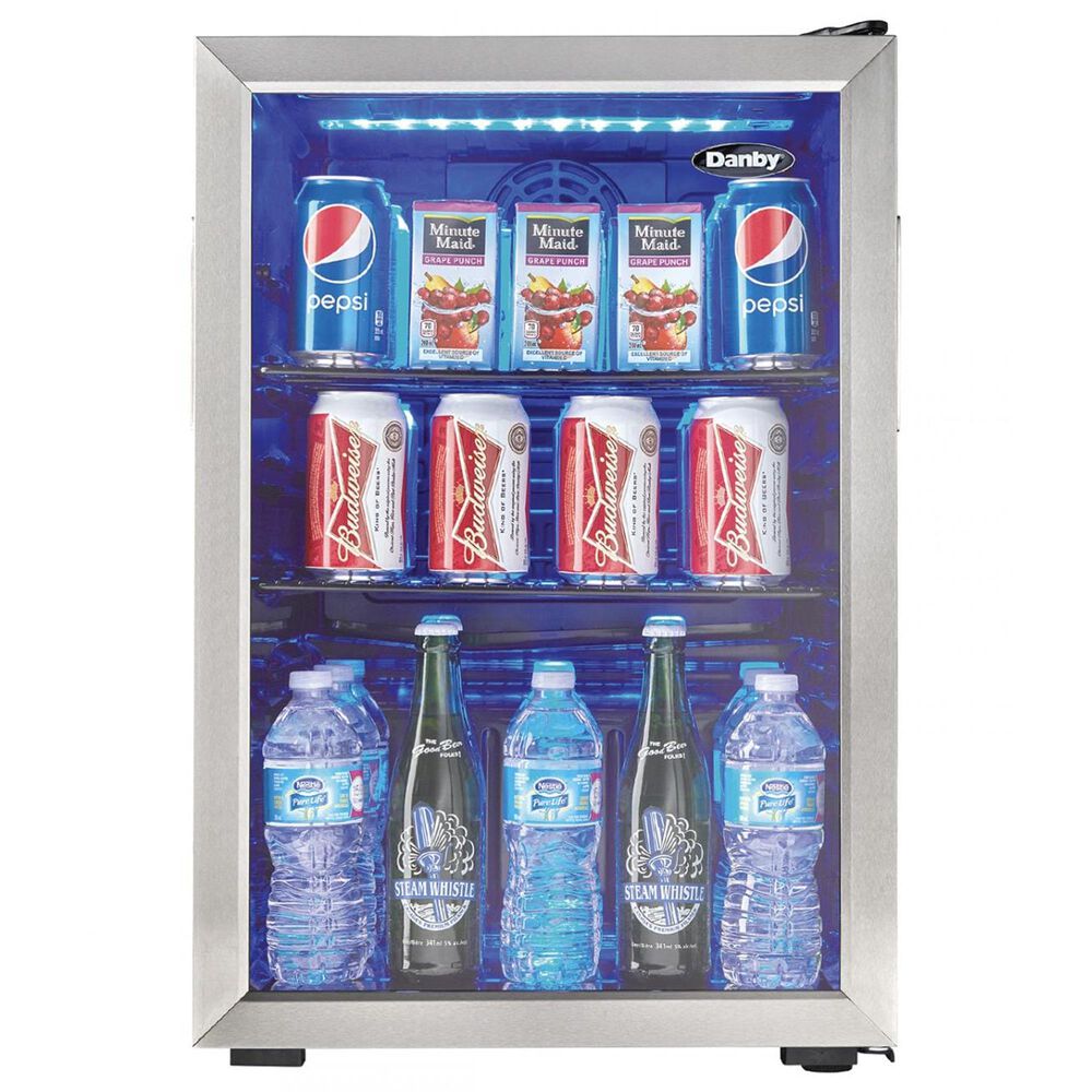 Danby 2.6 Cu. Ft. Freestanding Beverage Center in Stainless Steel, , large