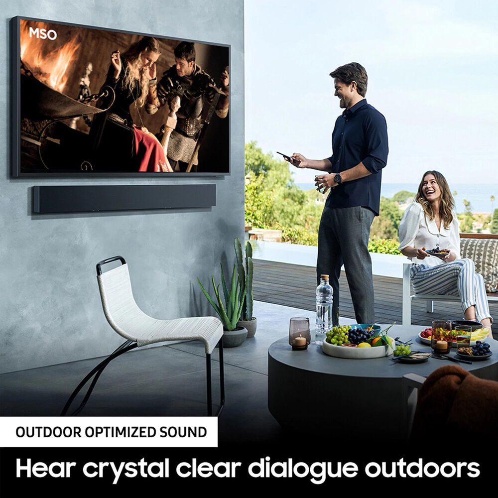 Samsung 65&quot; Class The Terrace Outdoor QLED 4K HDR - Smart TV with 3.0 Channel Soundbar, , large