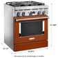 KitchenAid 4.1 Cu. Ft. Freestanding Dual Fuel Range with True Convection in Scorched Orange, , large