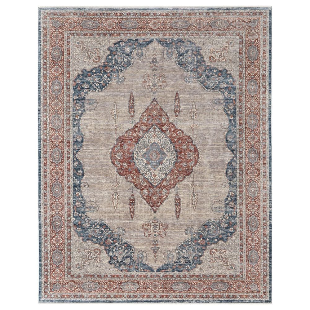 Feizy Marquette 2" x 3" Gray and Multicolor Area Rug, , large