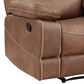 Steve Silver Rudger Manual Recliner in Chestnut Brown, , large
