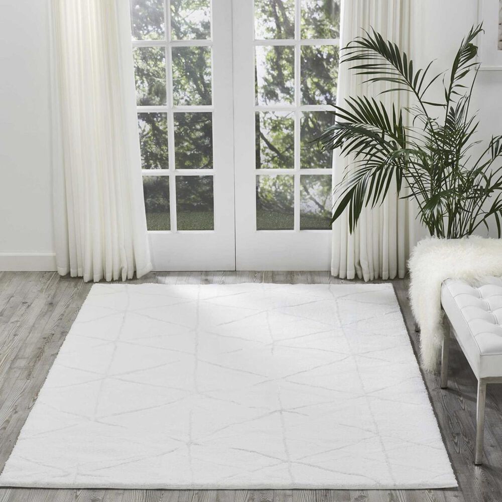 Nourison Ingenue KIH33 5"3" x 7"3" Ivory Area Rug, , large
