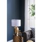 A&B Home Anita Table Lamp with Collapsible Shade in Gold, , large