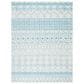 Safavieh Tulum 10" x 13" Ivory and Turquoise Area Rug, , large