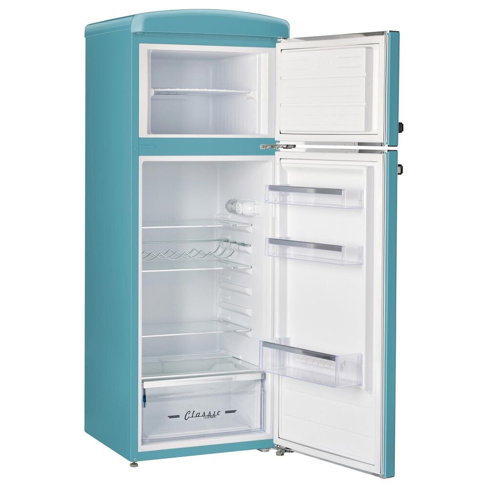 Unique Appliances Classic Retro 7.5 Cu. Ft Top Freezer Refrigerator in Ocean Mist Turquoise, , large