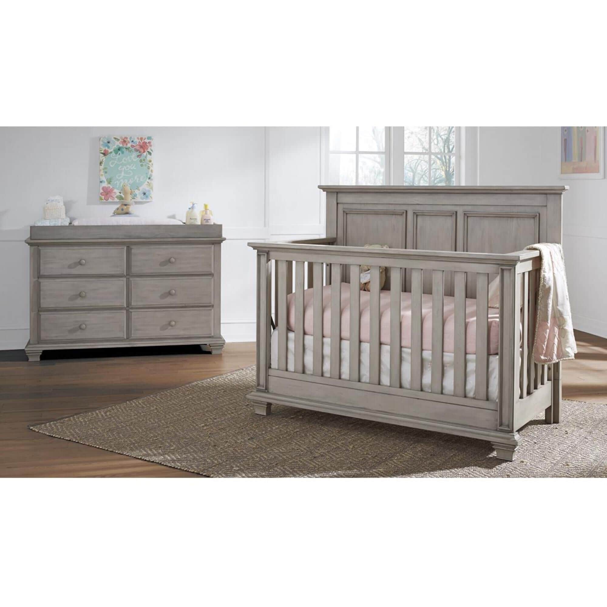Oxford Baby Kenilworth 3 Piece Nursery Set in Stone Wash