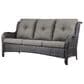 Sunwell Garden Outdoor Sofa with Brown Rattan in Grey, , large