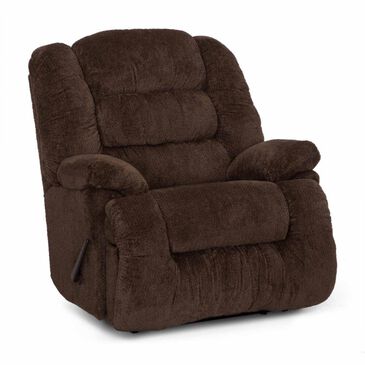 Moore Furniture Everest Oversized Manual Rocker Recliner in Nucleus Fudge, , large