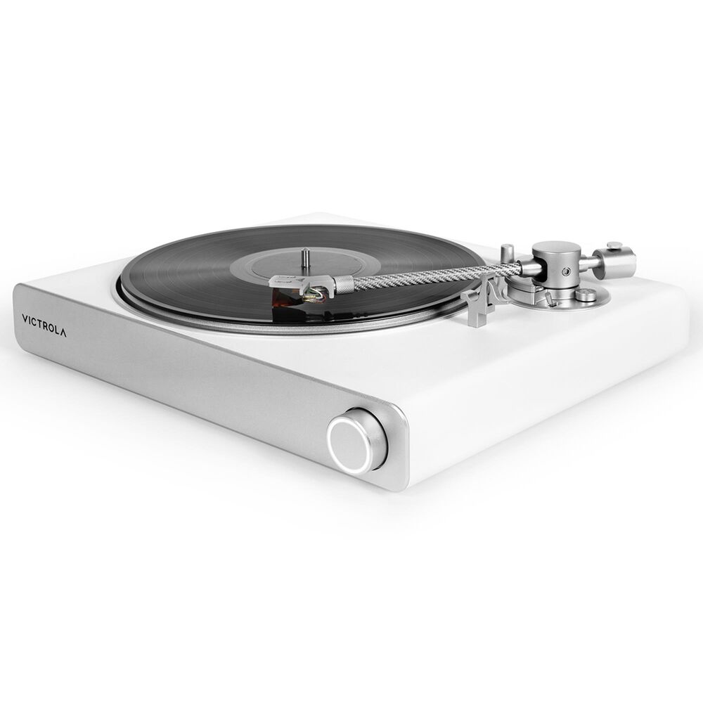 Victrola Stream Pearl Wi-Fi Bluetooth Turntable in White and Silver, , large