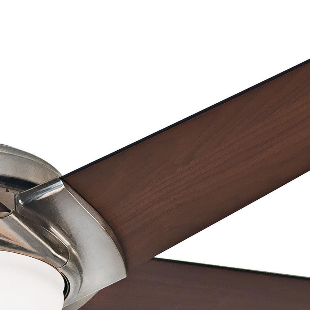 Hunter Stealth DC 54&quot; Ceiling Fan with LED Light in Brushed Nickel, , large