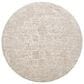 Surya Masterpiece Cream, Medium Gray and Light Gray 7"10" Round Area Rug, , large