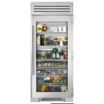 True Residential 24.8 Cu. Ft. Refrigerator Column with Left Hinge and Solid Door in Stainless Steel, , large